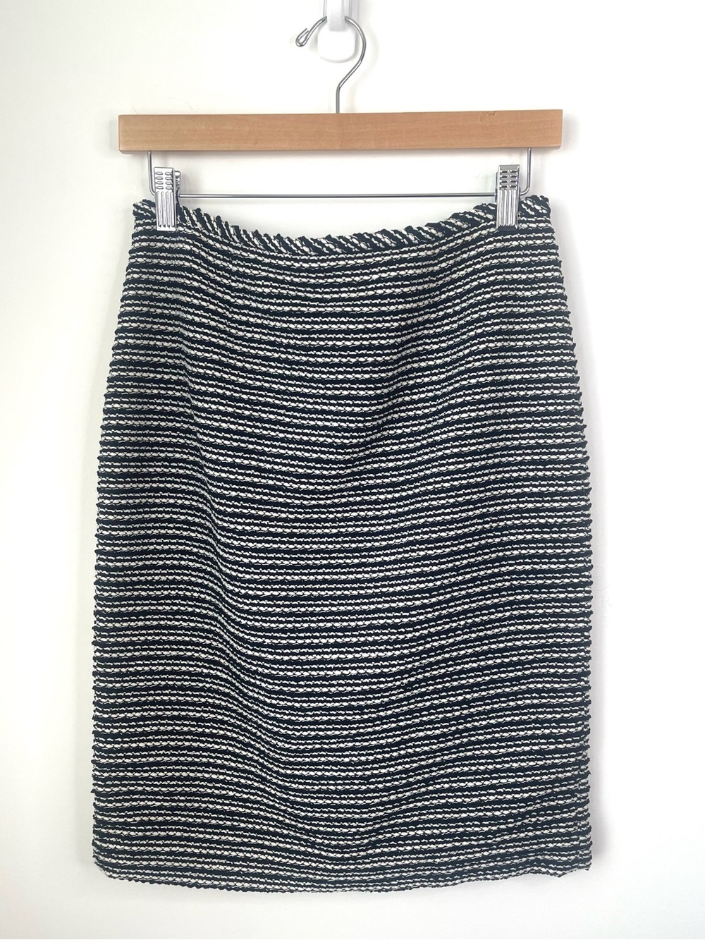 Calvin Klein Striped Black and White Pencil Skirt size 2